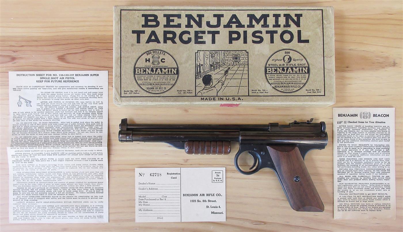 Benjamin Air Pistol Bolt #166 166-130  model 130 132 137 